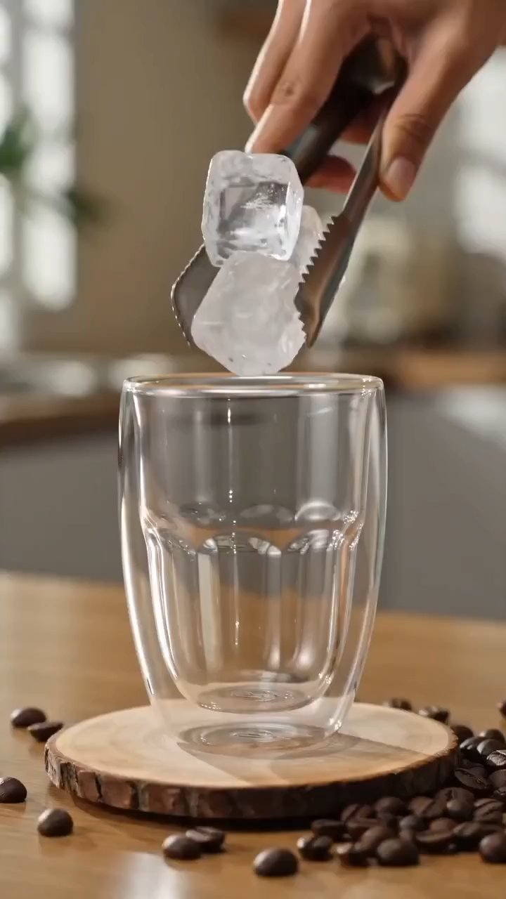 Cinematic Iced Latte Experience