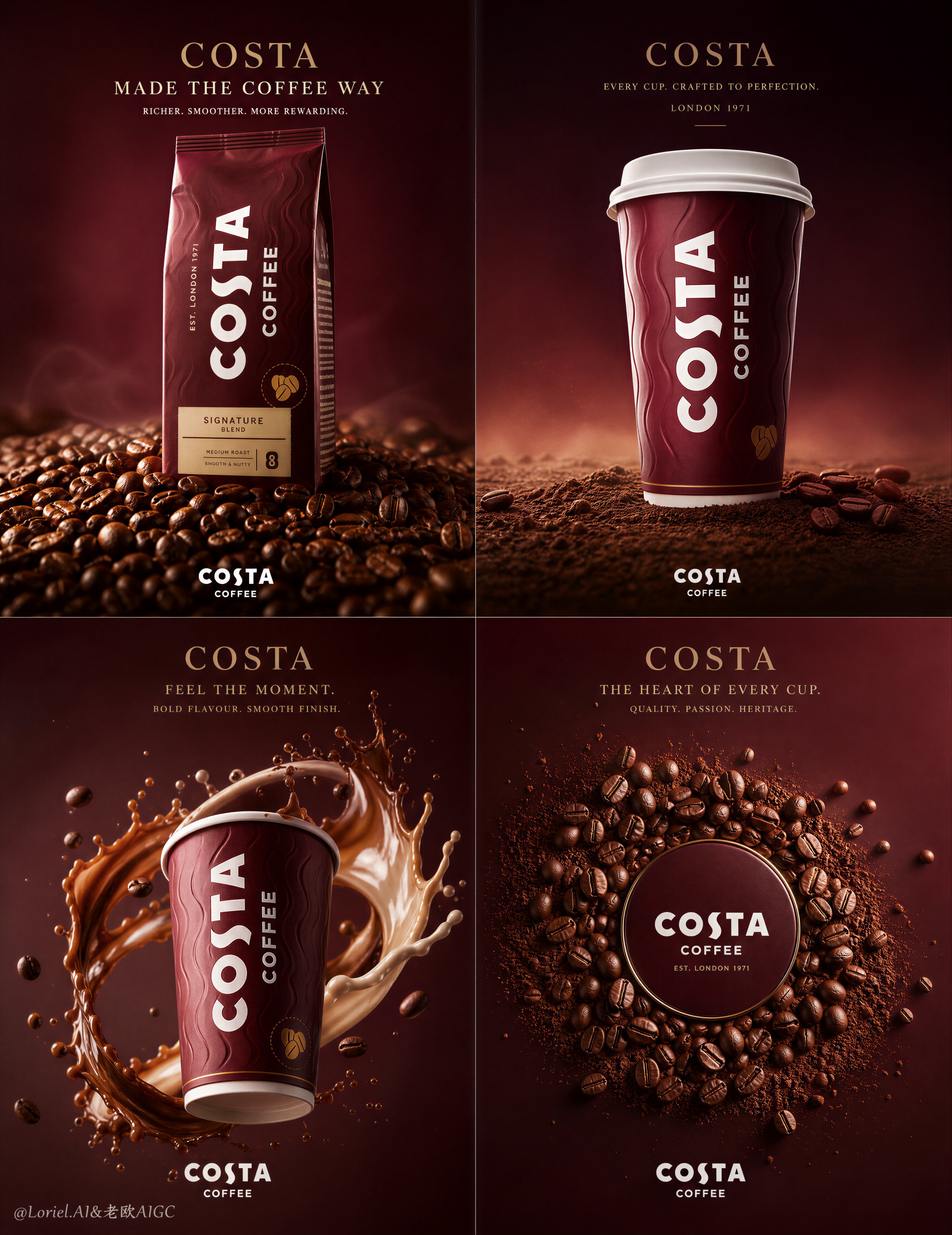 Luxury Coffee Campaign Poster Design