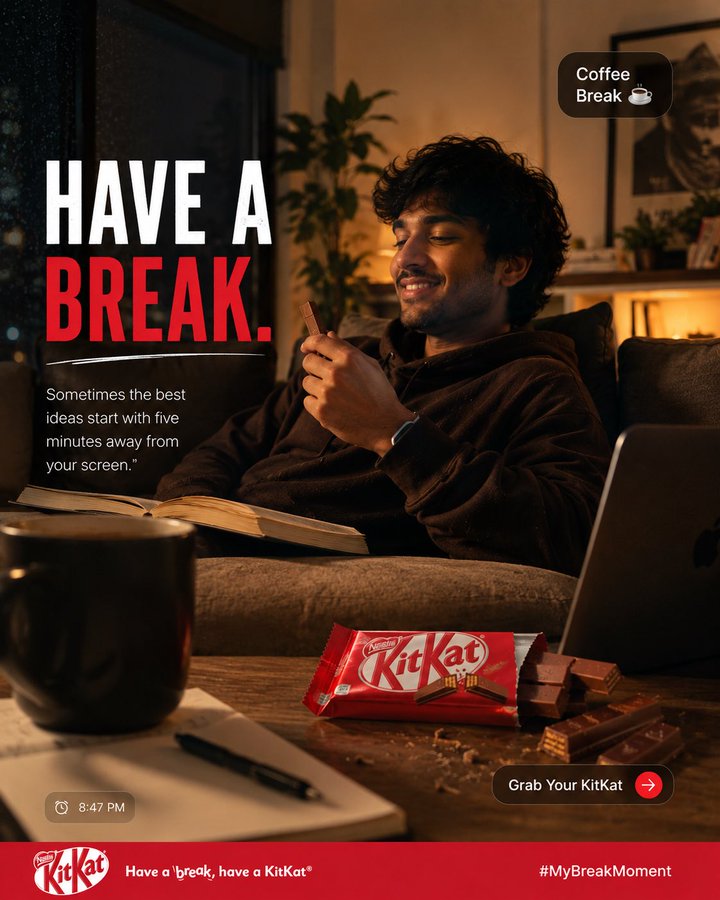 Create a Relaxed KitKat Break in Style