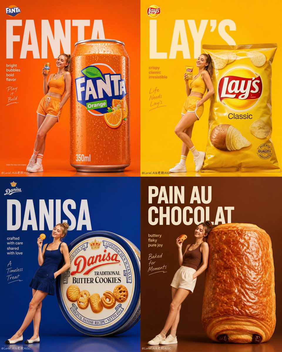 Collectible Campaign: Four-Panel Product Showcase