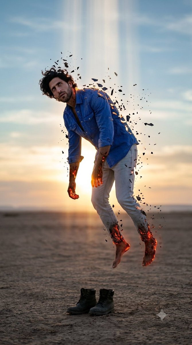Surreal Disintegration in the Desert Prompt