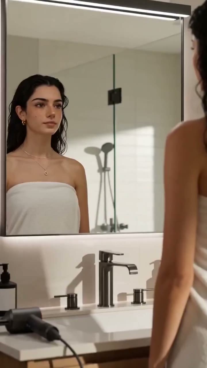 Cinematic Hairdryer Ad: Effortless Elegance
