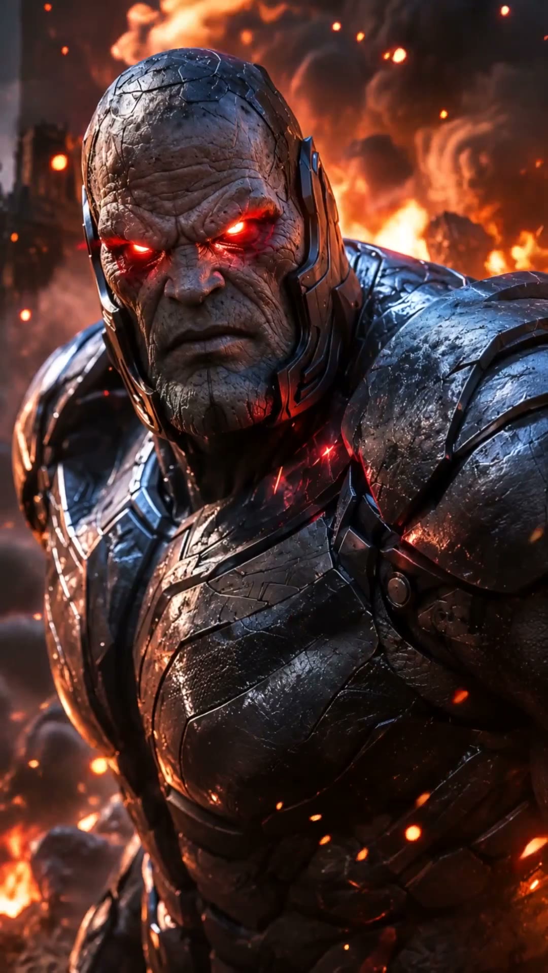 Cinematic Armored Warrior Attack Prompt