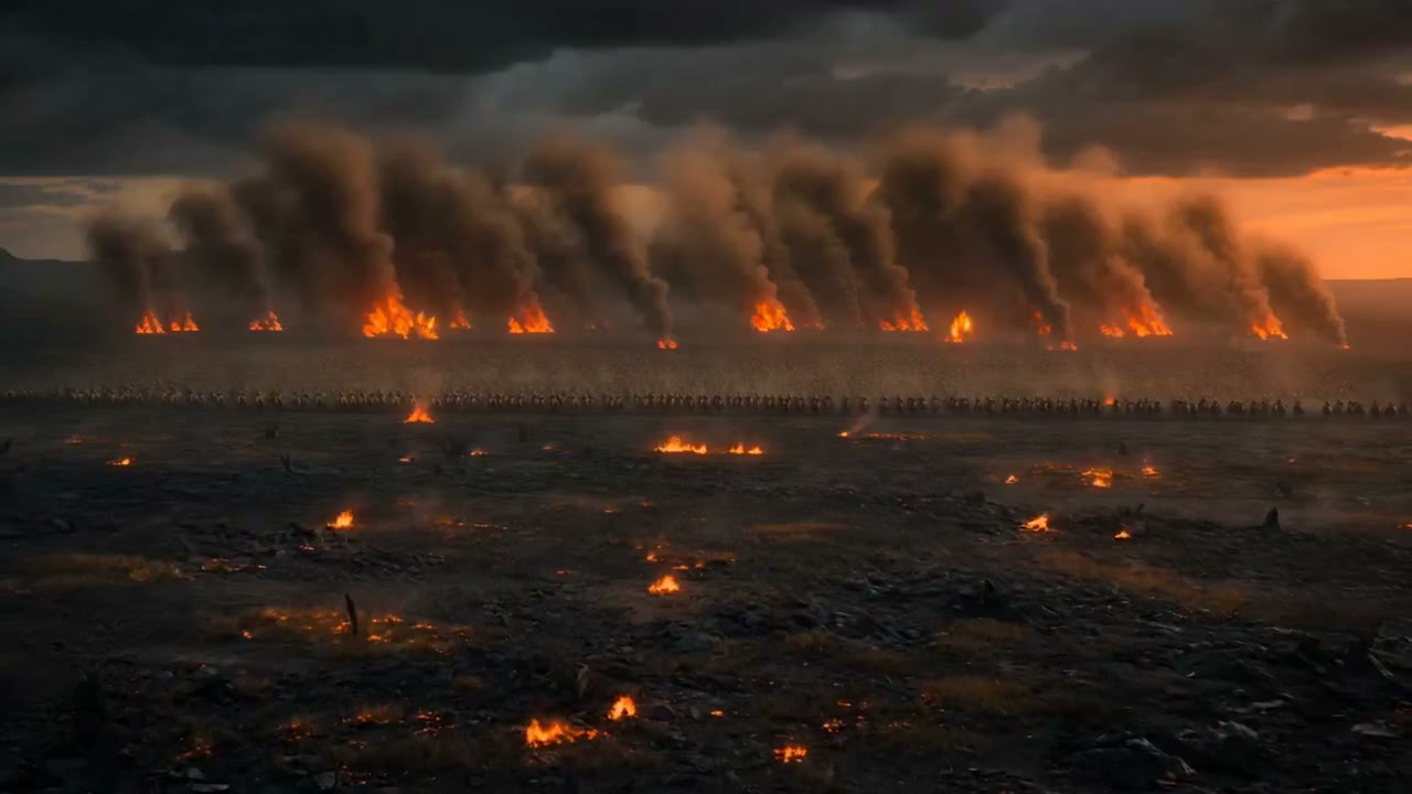 Epic Dark Fantasy War Sequence Prompt