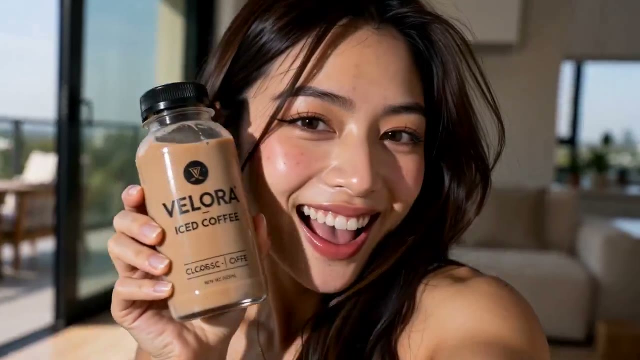 Ultra-Realistic Iced Coffee Commercial Prompt