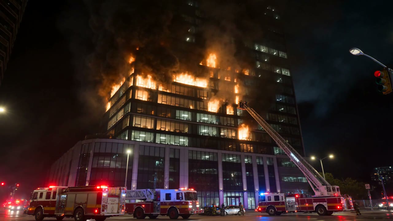 Intense Firefighter Rescue Drama Prompt