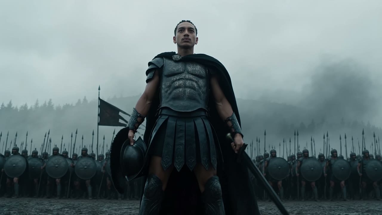 Epic Ancient Greek Battlefield Command Prompt