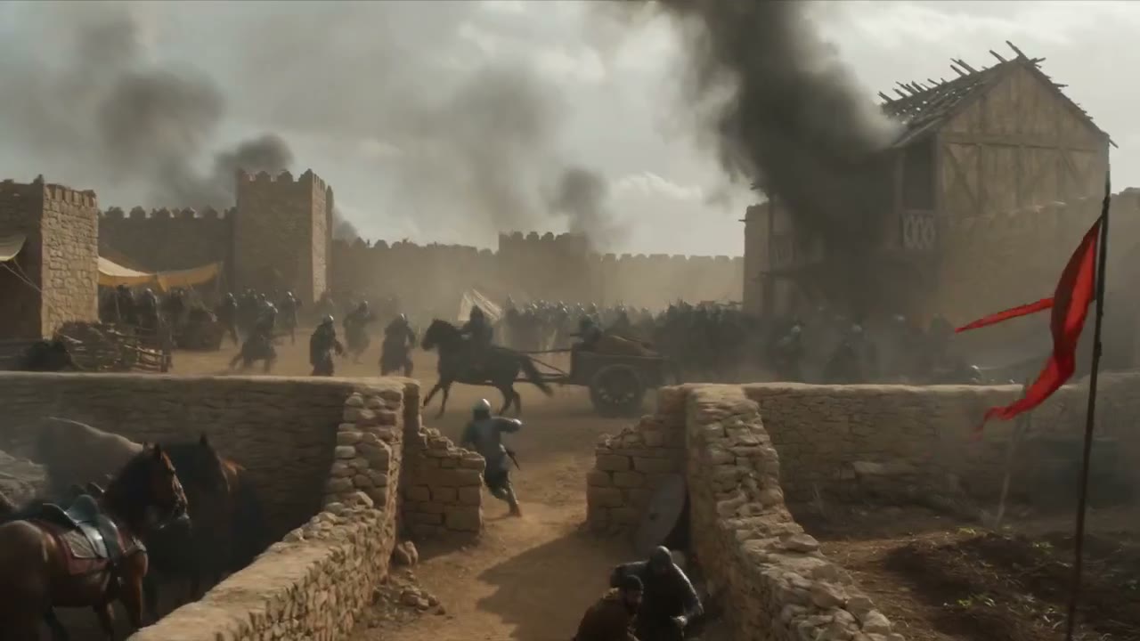 Epic Medieval Warfare Sequence Prompt