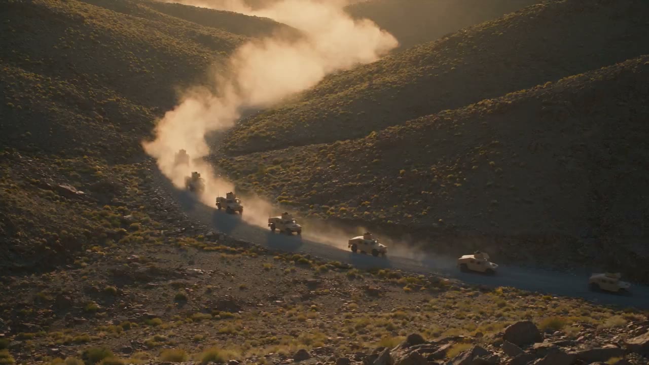 Intense Desert Convoy Ambush Prompt