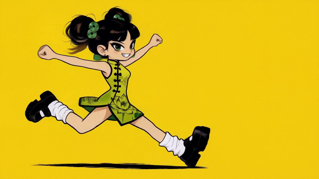 Dynamic 2D Anime Pop-Punk Music Video Prompt