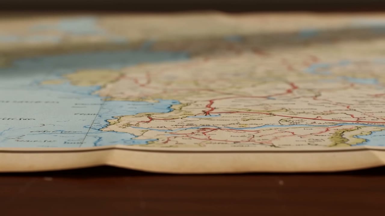 Transforming Antique Map into Miniature World Prompt