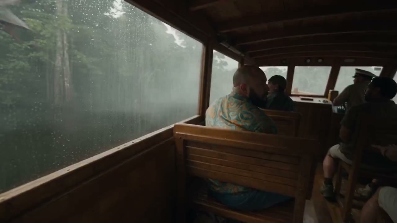 Intense Amazon River Dinosaur Attack Prompt
