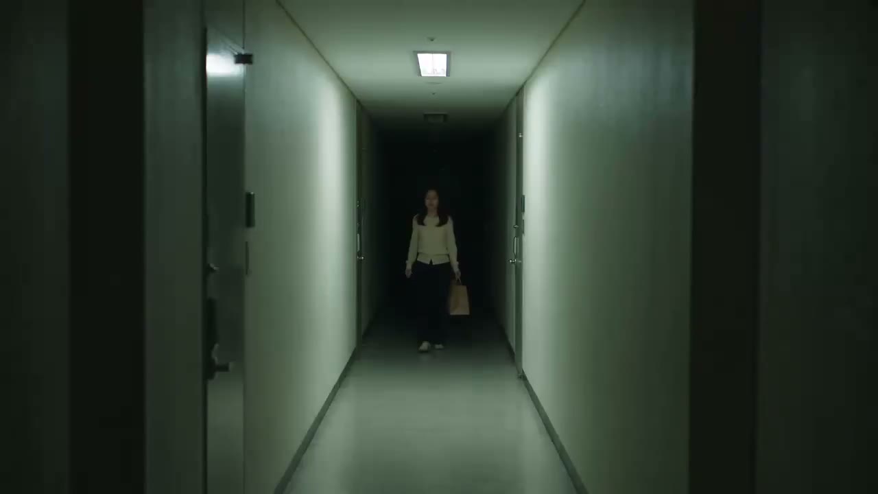 Creepy Korean Corridor Horror Video Prompt