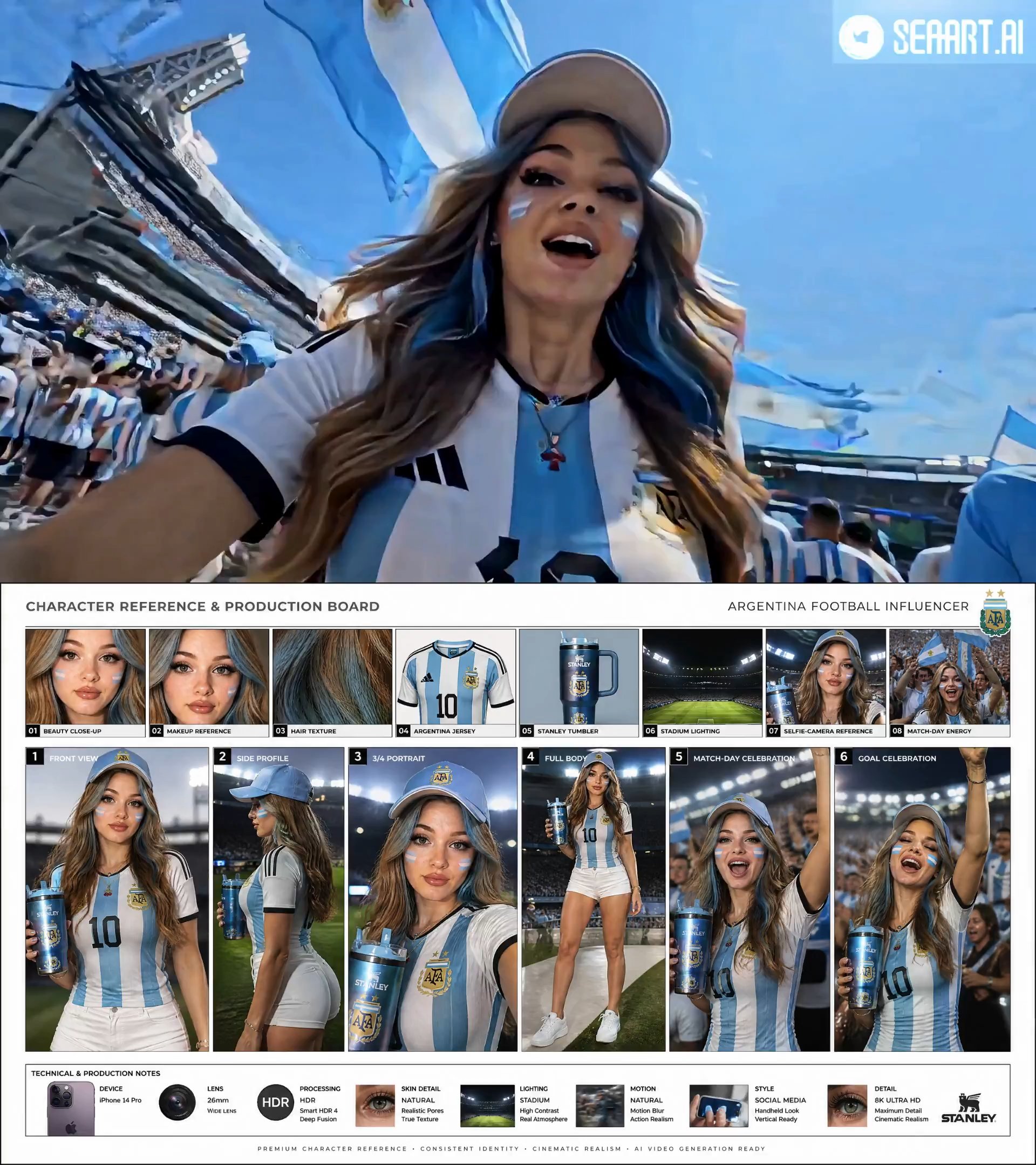 Cinematic Football Vlog: Argentina Match Experience