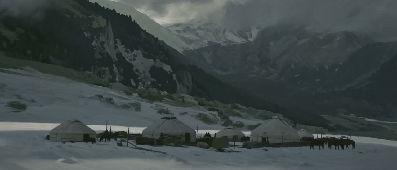 Atmospheric Hand-Painted Landscape Animation