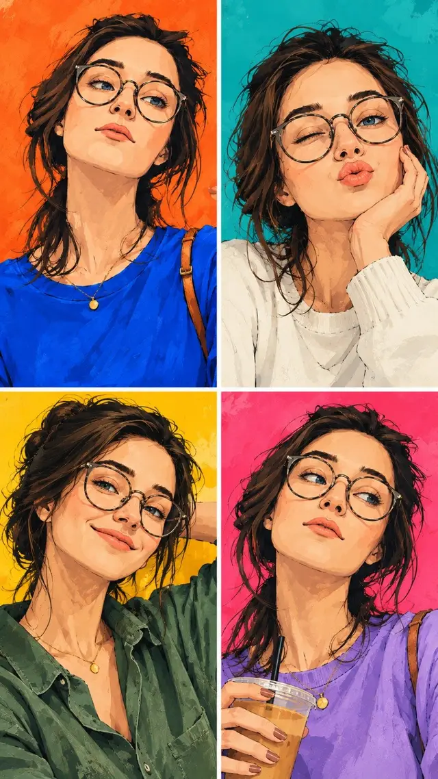 Stylish Digital Portrait Illustration Prompt (2 of 2)