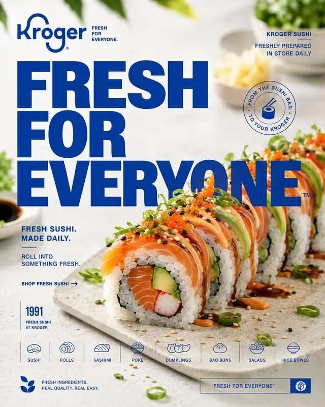 Kroger Sushi Campaign Creative Prompt