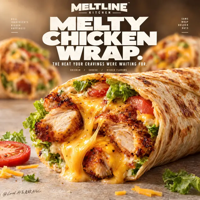 MELTLINE KITCHEN Campaign Poster Prompt