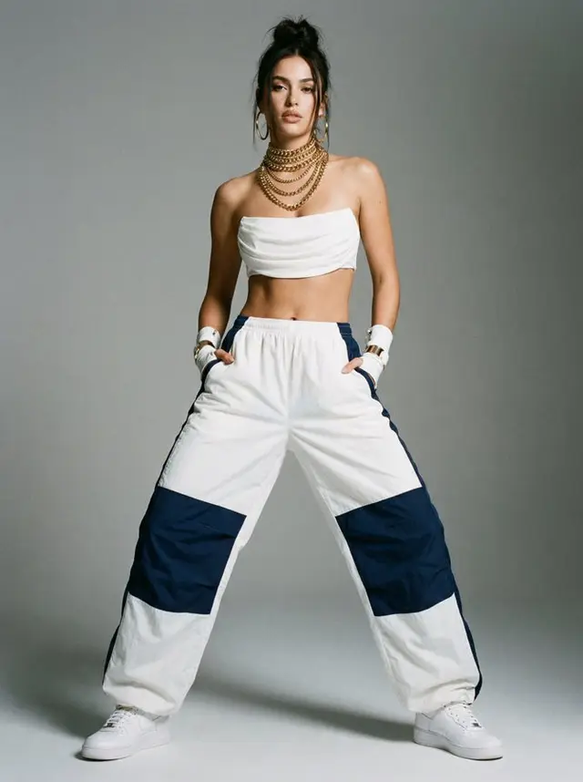 Powerful Fashion Portrait in 90s Glam Style