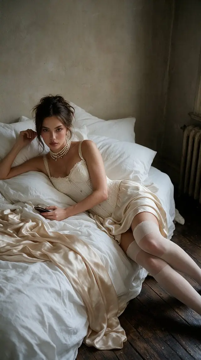 Elegant Vintage Boudoir Portrait Prompt (2 of 2)