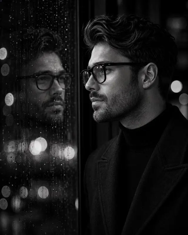 Cinematic Noir Male Portrait Generator