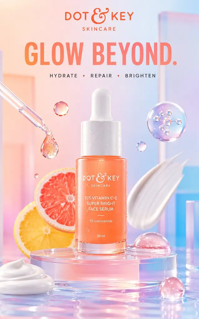 Create a Luxe Mamaearth Serum Ad for Social Media