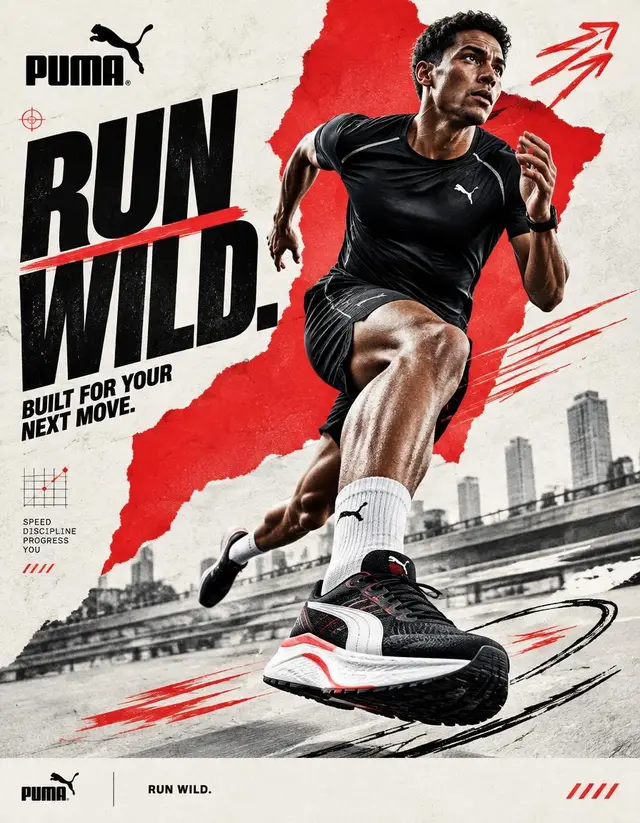 Dynamic Nike Digital Collage Campaign Prompt (2 of 2)