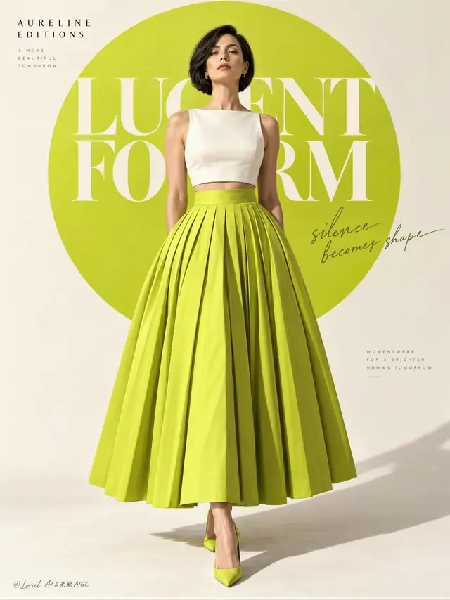 Flagship Fashion Poster for AURELINE EDITIONS Prompt