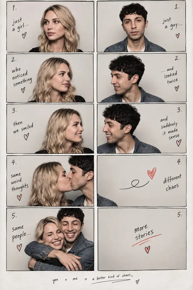 Romantic Photo-Booth Collage Prompt