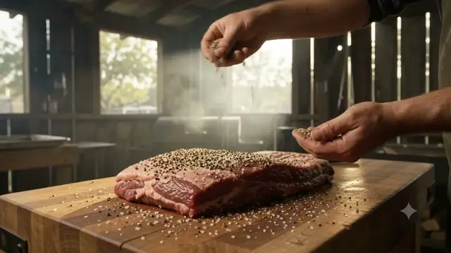 Cinematic Central Texas Barbecue Video Prompt