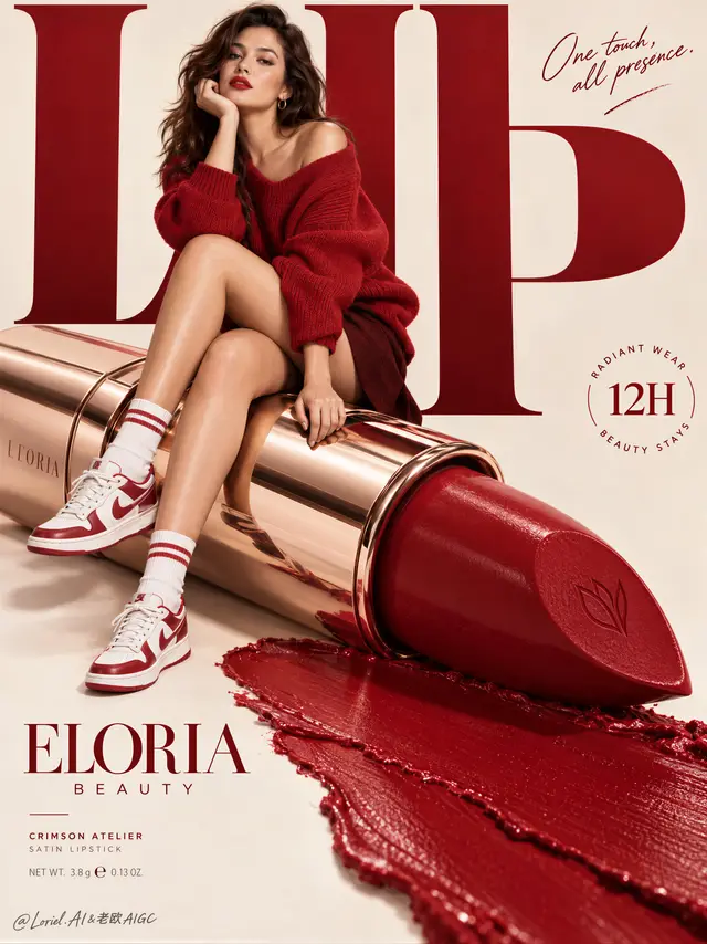 Luxurious Beauty Campaign Poster Prompt