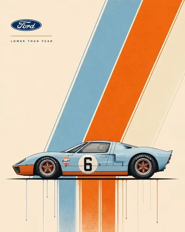 Ultra-Clean Automotive Poster Design Prompt