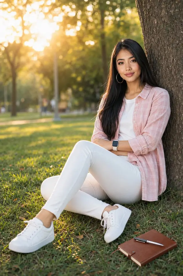 Golden Hour Serenity Portrait