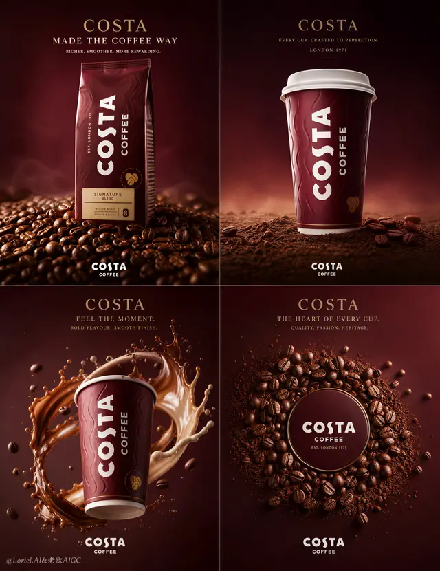 Luxury Coffee Campaign Poster Design