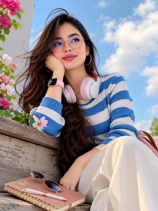 Serene Outdoor Portrait of a Young Woman