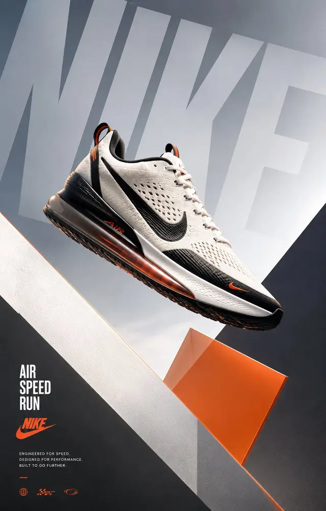 Premium Nike Sneaker Campaign Poster Design
