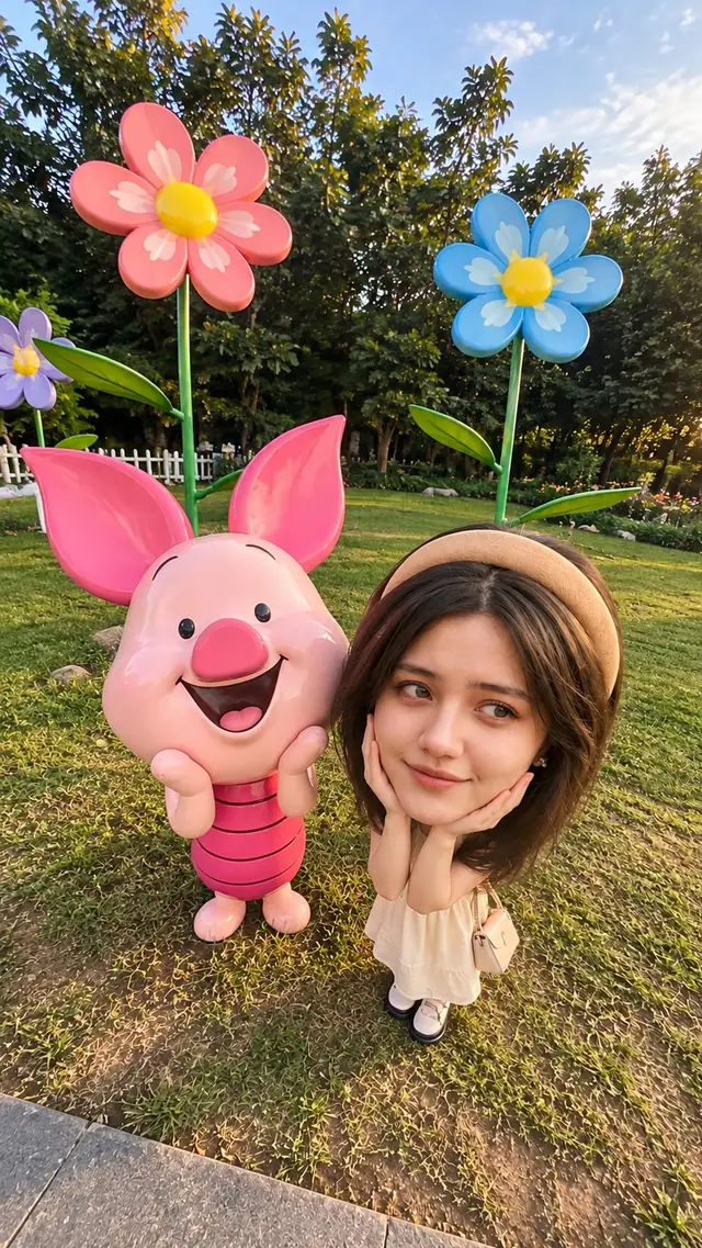 Viral Meitu Big-Head Tiny-Body Caricature Prompt (2 of 2)