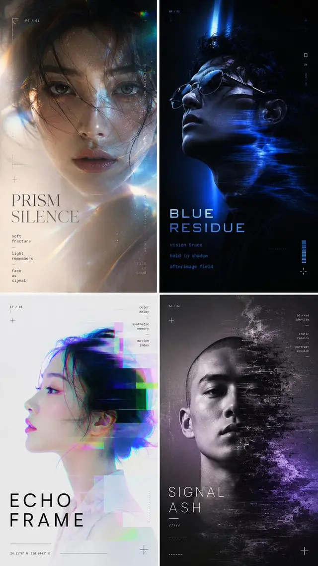 Experimental Editorial Portraits: A Visual Journey