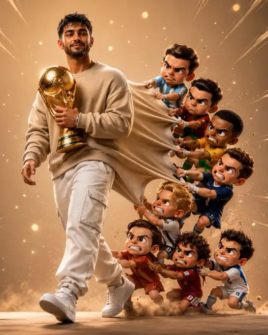 Epic Chibi Football Legends in 3D Glory