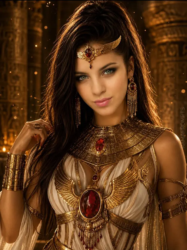 Epic Egyptian Warrior Portrait in Ultra-Realistic Style