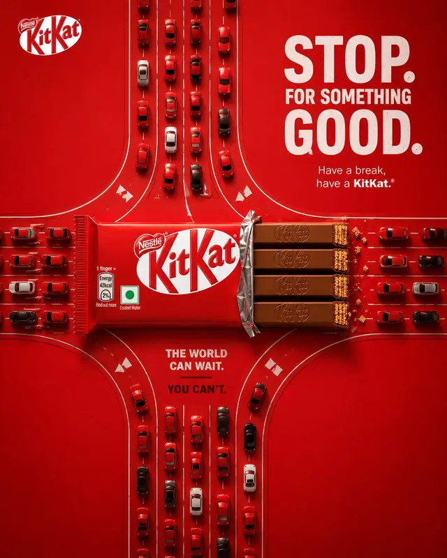 KITKAT Advertising Poster Creation Prompt