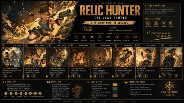 Cinematic Storyboard Infographic Poster Generator