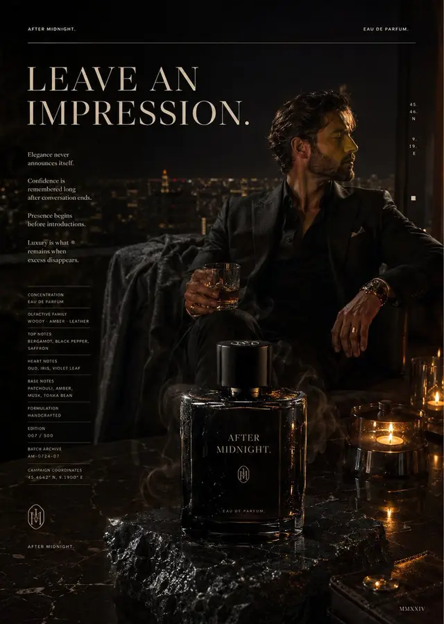 After Midnight: A Luxury Fragrance Campaign