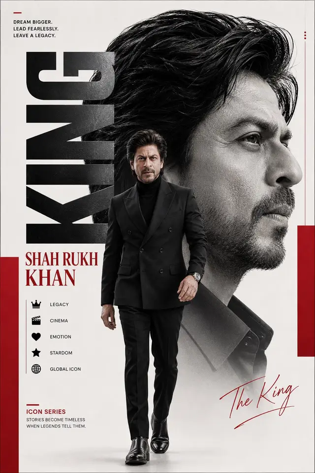 The King - Shah Rukh Khan Editorial Poster
