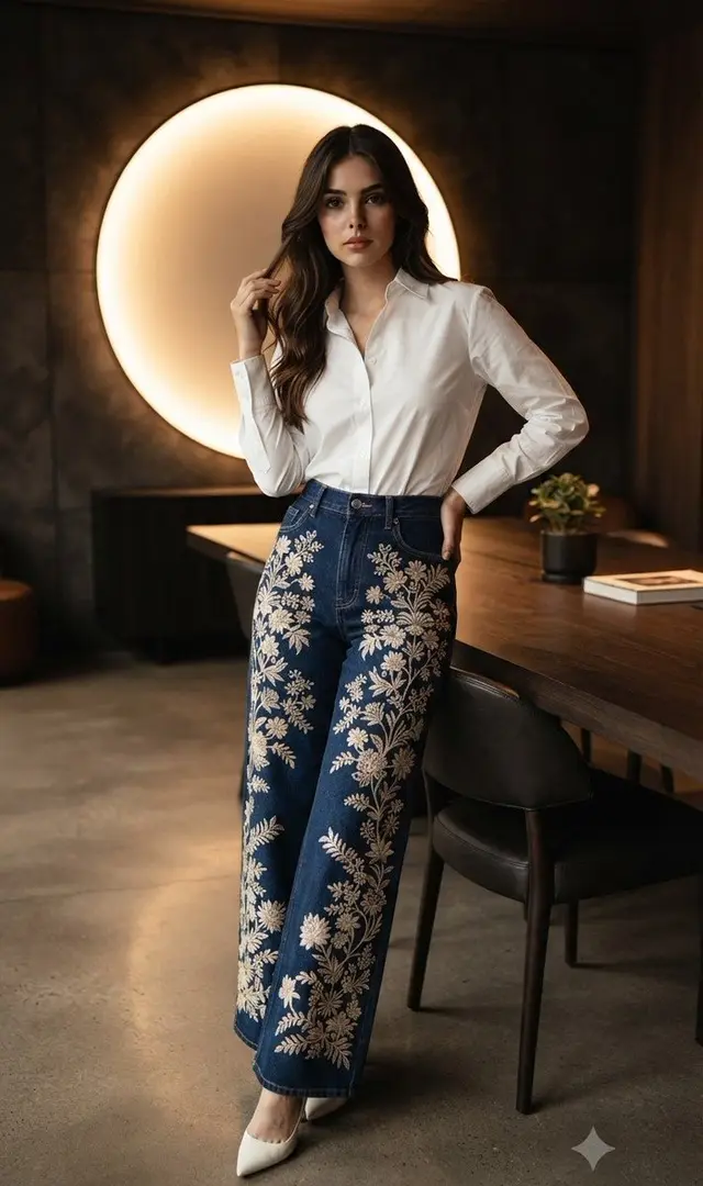 Elegant Fashion Portrait in Minimalist Setting