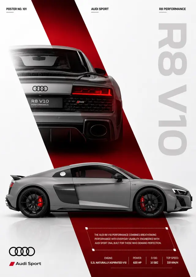 Luxury Supercar Campaign Poster Design
