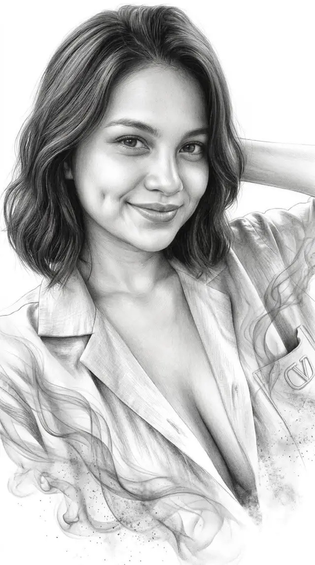 Dreamlike Monochrome Portrait Creation