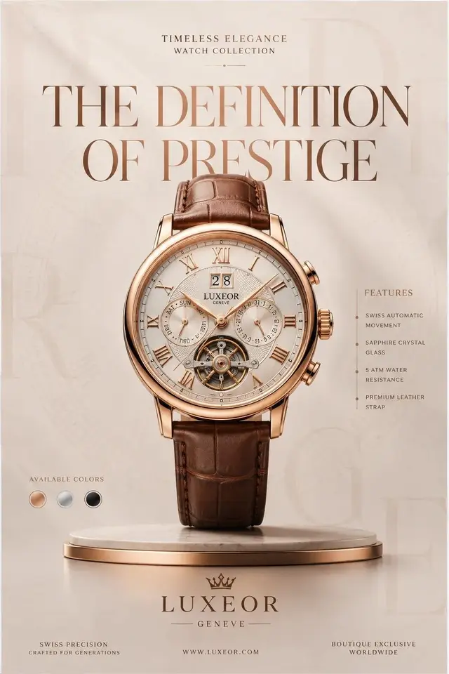 Luxury Product Advertising Poster Design