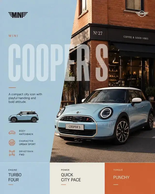 Minimalist Automotive Editorial Poster Design