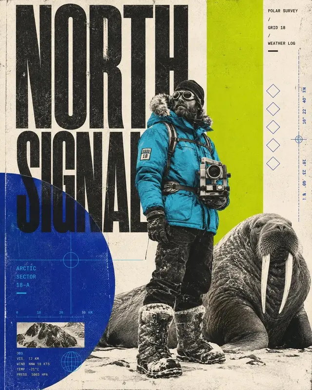 Vertical Editorial Collage Poster Prompt